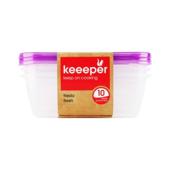 KEEEPER - 3x pojemnik na żywność - Fredo Fresh - 3x 1,25 L