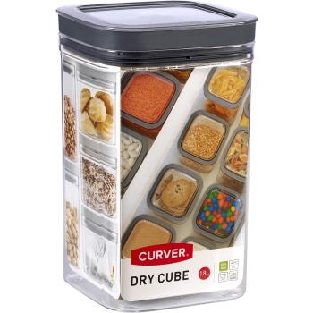 CURVER - Pojemnik na żywność - DRY CUBE - artykuły sypkie - 1,8 L