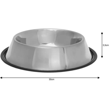 KINGHOFF - Miska dla psa - stalowa - Ø 30 cm - KH-1382