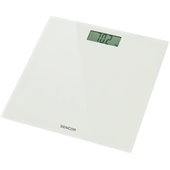 SENCOR - Waga łazienkowa - do 150 kg (dokładność 100 g) - szklana powierzchnia - SBS 2301WH