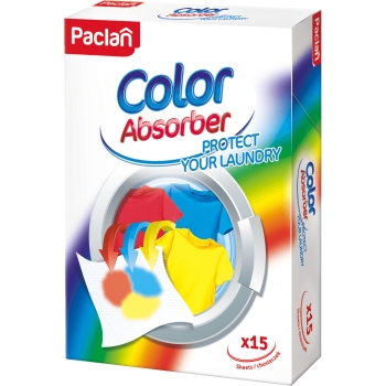 PACLAN - Chusteczki do prania wyłapujące kolor - Color Absorber - 15 szt.